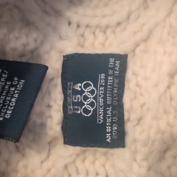 Ralph Lauren Olympic Team USA Vancouver 2010 CableKnit Sweater Wool & Cashmere - Picture 12 of 13
